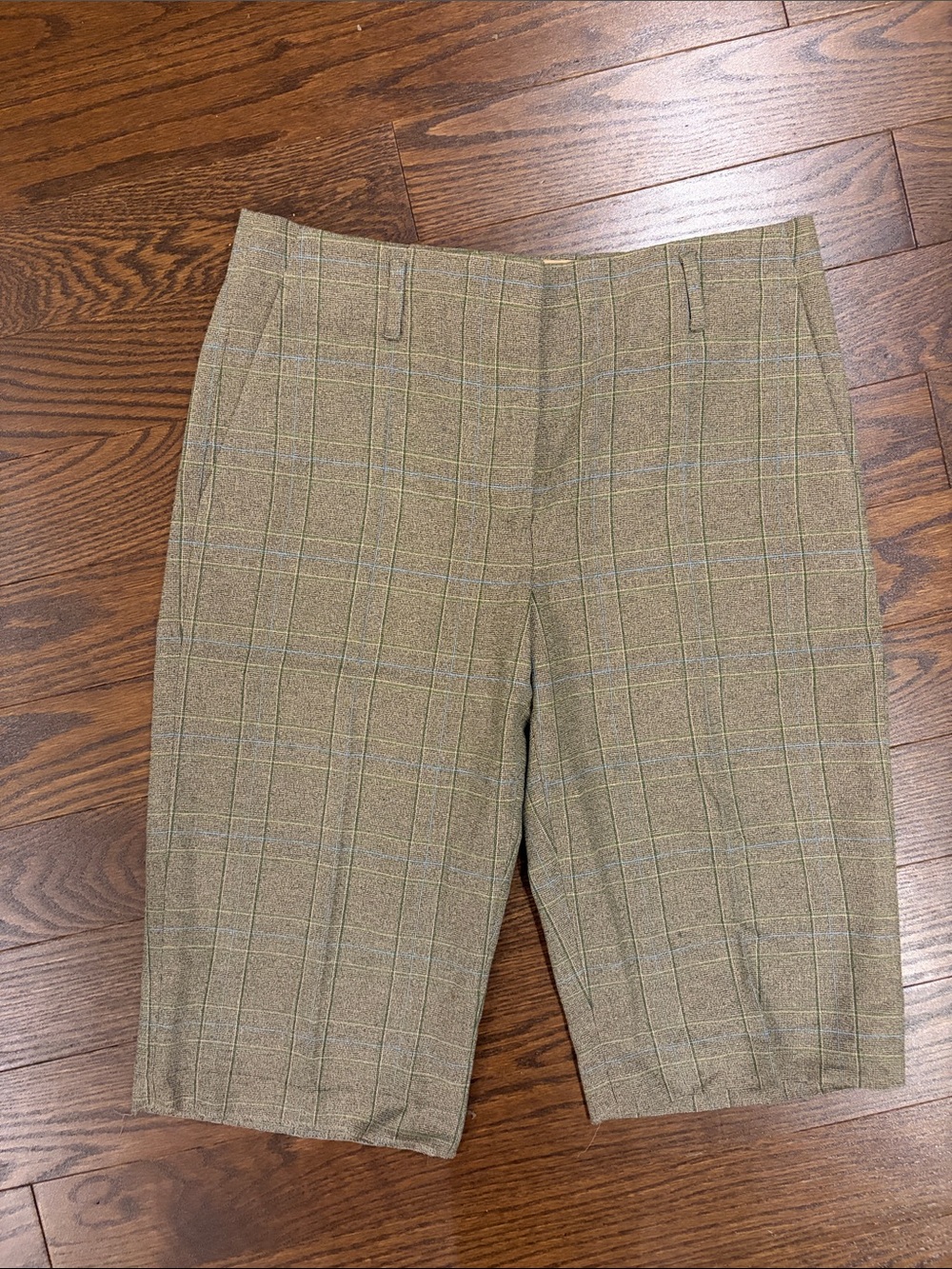 Dries Van Noten Plaid Flat Front Shorts